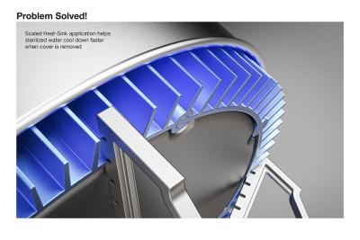 Extruded Aluminum Water Sterilizing & Cooling System